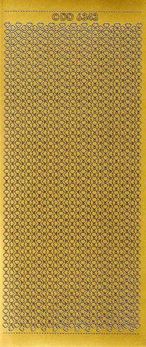 6343 - Kanter - stickers - guld